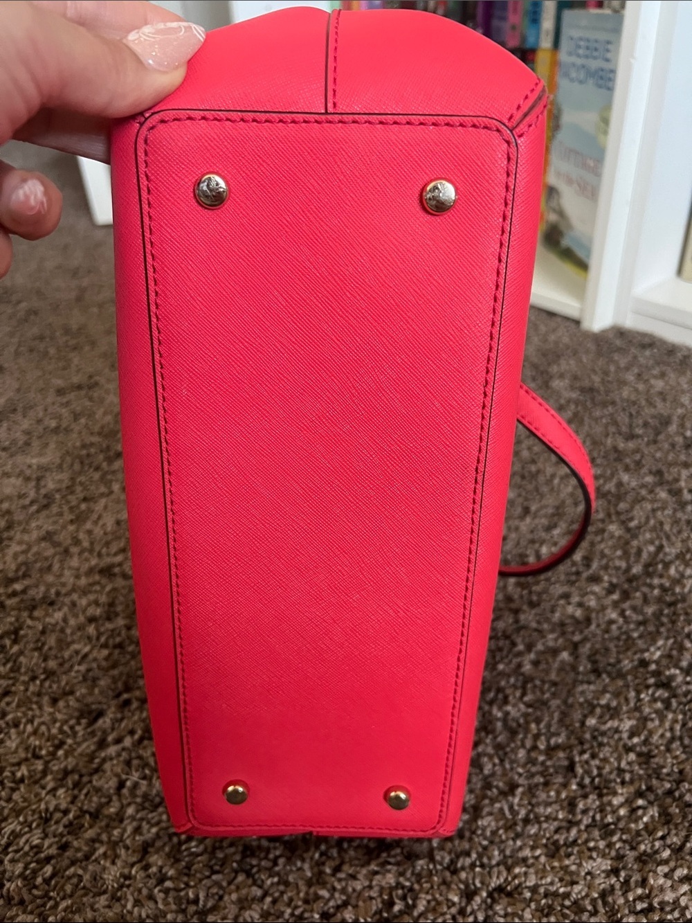 kate spade Coral-Pink Dome Satchel - Picture 5 of 8